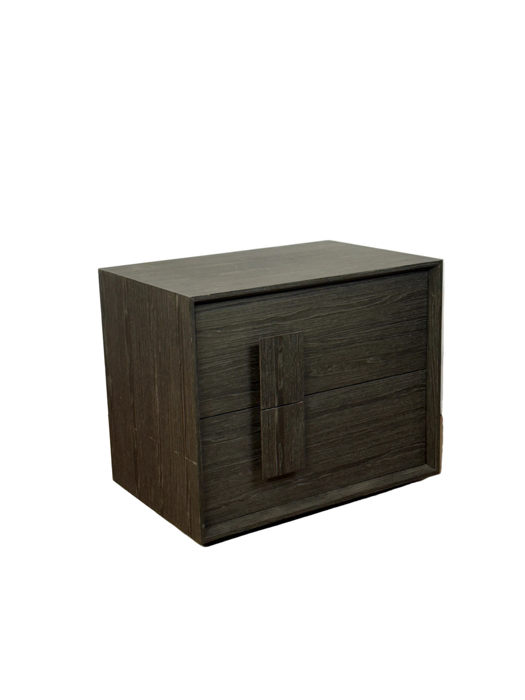 Pair of Bray Smoked Oak Bedside Tables - Left & Right Handles