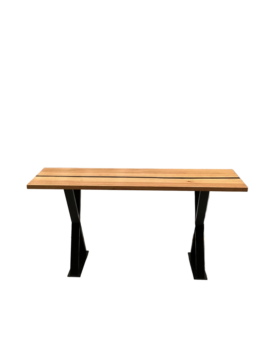 Resin and American Oak Hall Table
