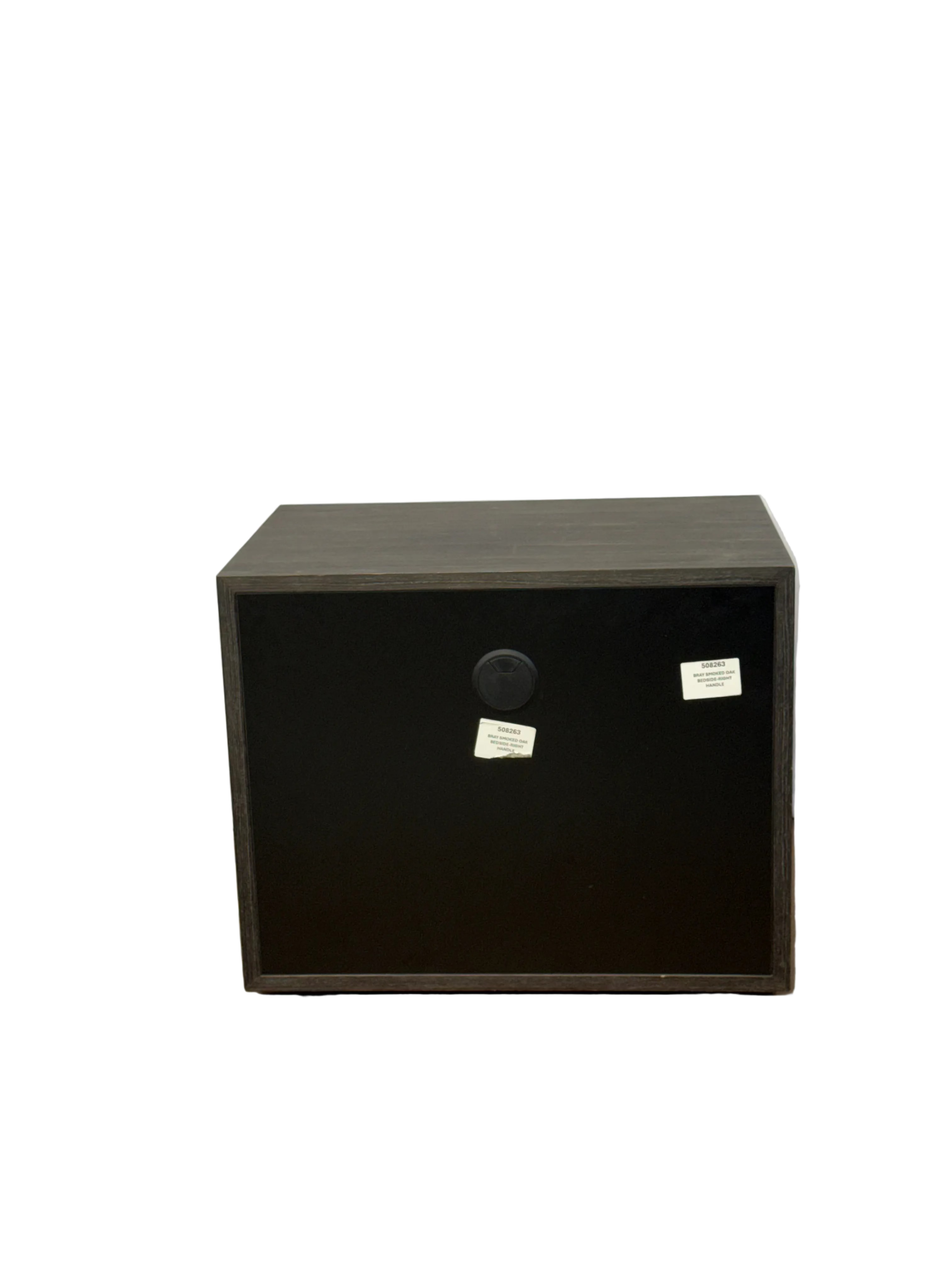 Pair of Bray Smoked Oak Bedside Tables - Left & Right Handles