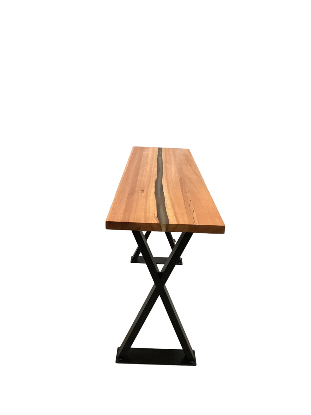 Resin and American Oak Hall Table