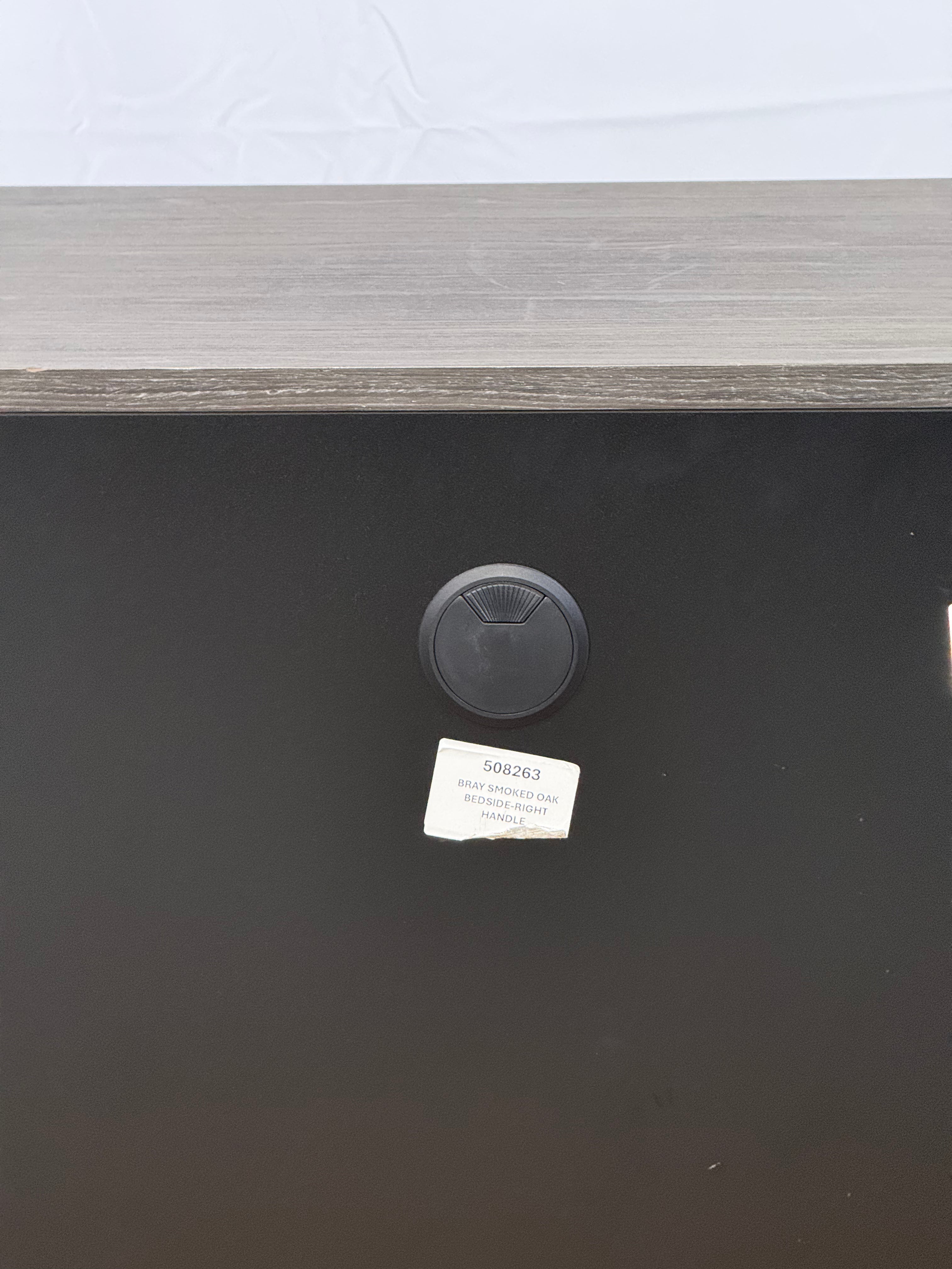 Pair of Bray Smoked Oak Bedside Tables - Left & Right Handles