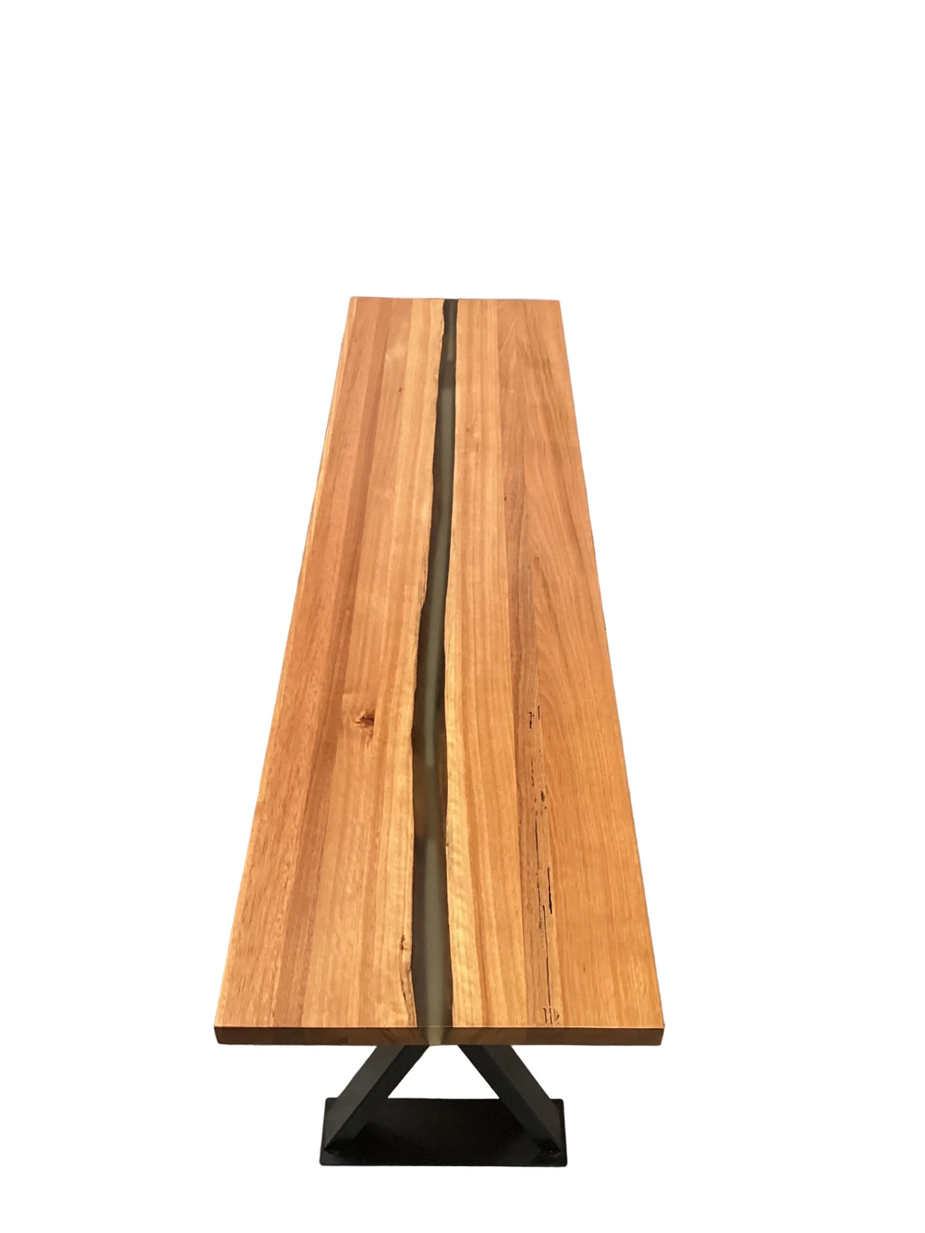 Resin and American Oak Hall Table
