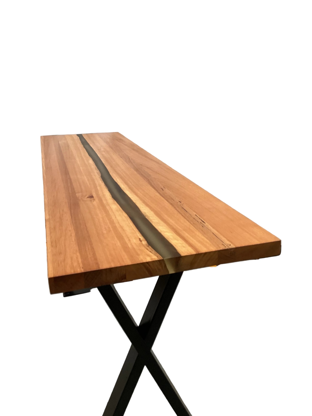 Resin and American Oak Hall Table