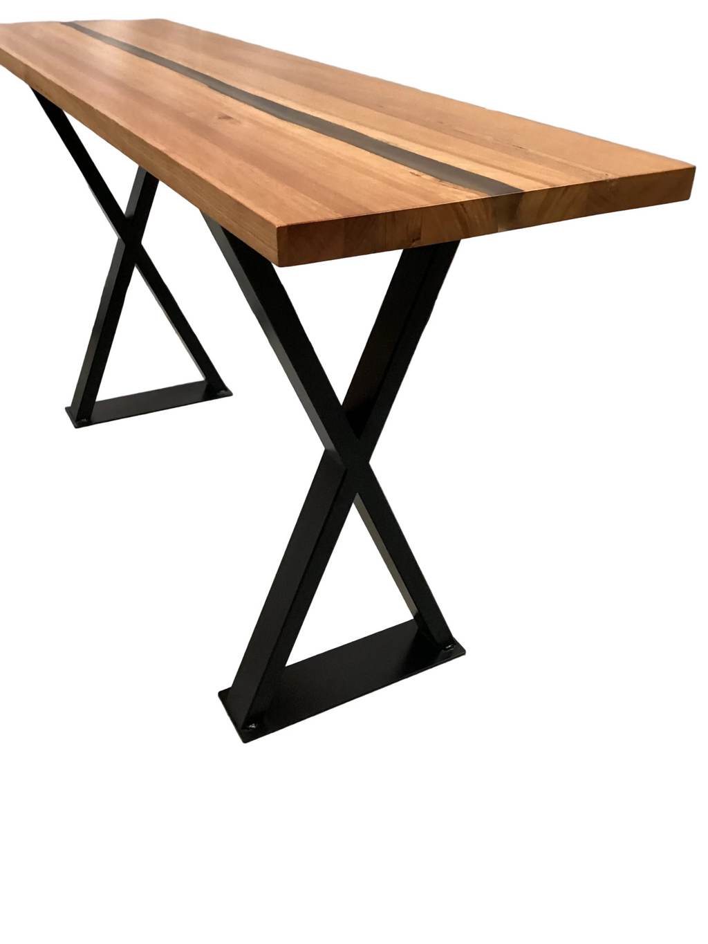 Resin and American Oak Hall Table