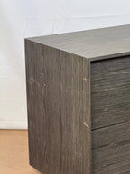 Pair of Bray Smoked Oak Bedside Tables - Left & Right Handles