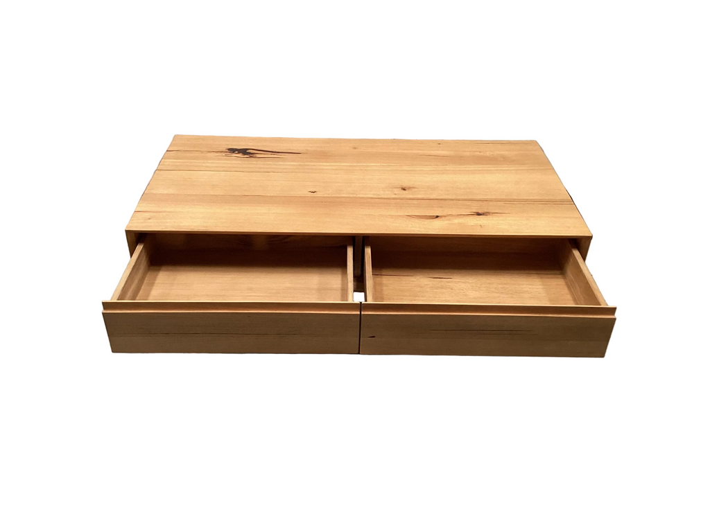 American Oak Mitred Drawer Coffee Table