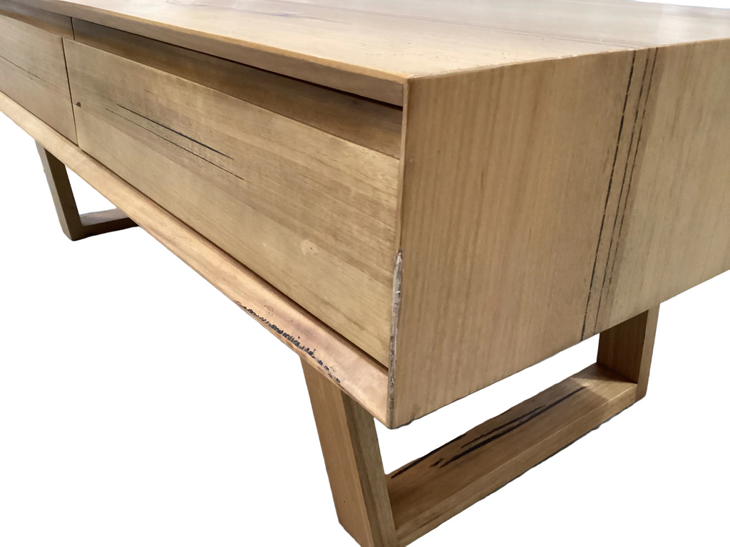American Oak Mitred Drawer Coffee Table