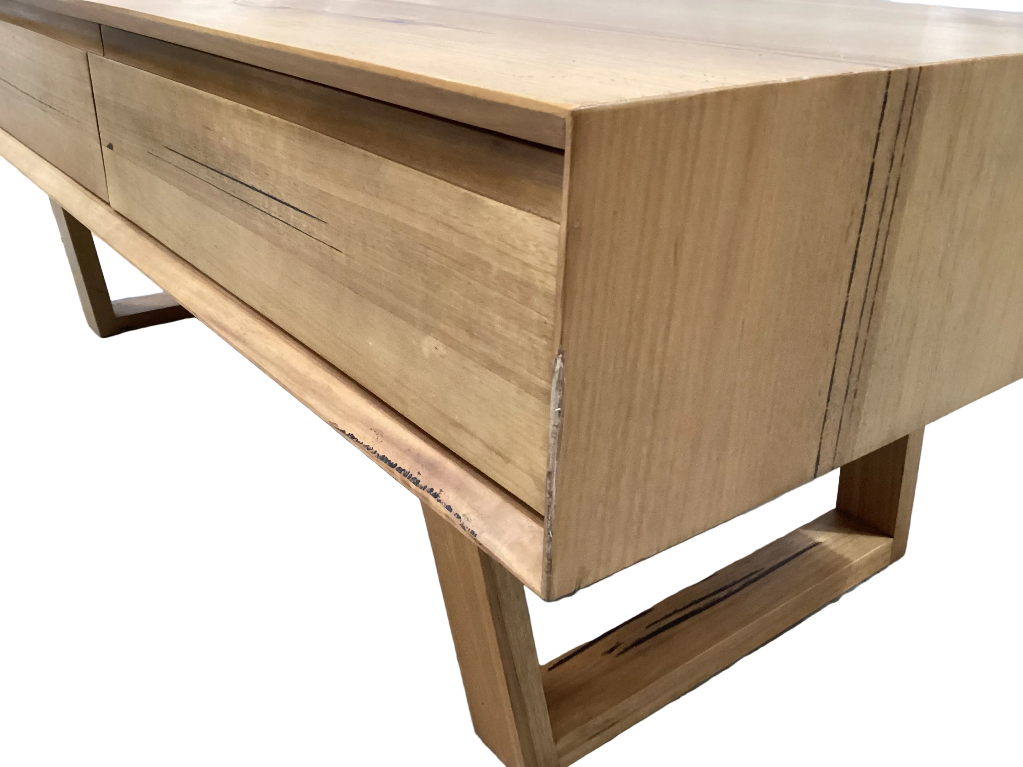 American Oak Mitred Drawer Coffee Table