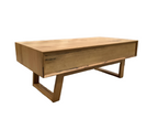American Oak Mitred Drawer Coffee Table