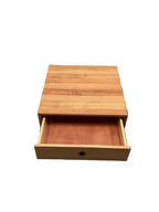 Oak Mitred Bedside Table
