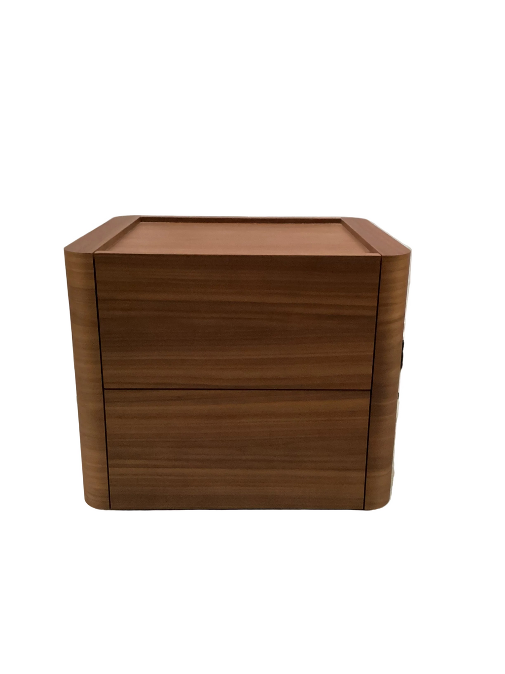 Walnut Veneer Bedside Table