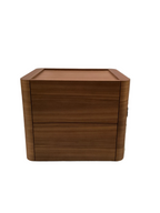 Walnut Veneer Bedside Table