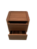 Walnut Veneer Bedside Table