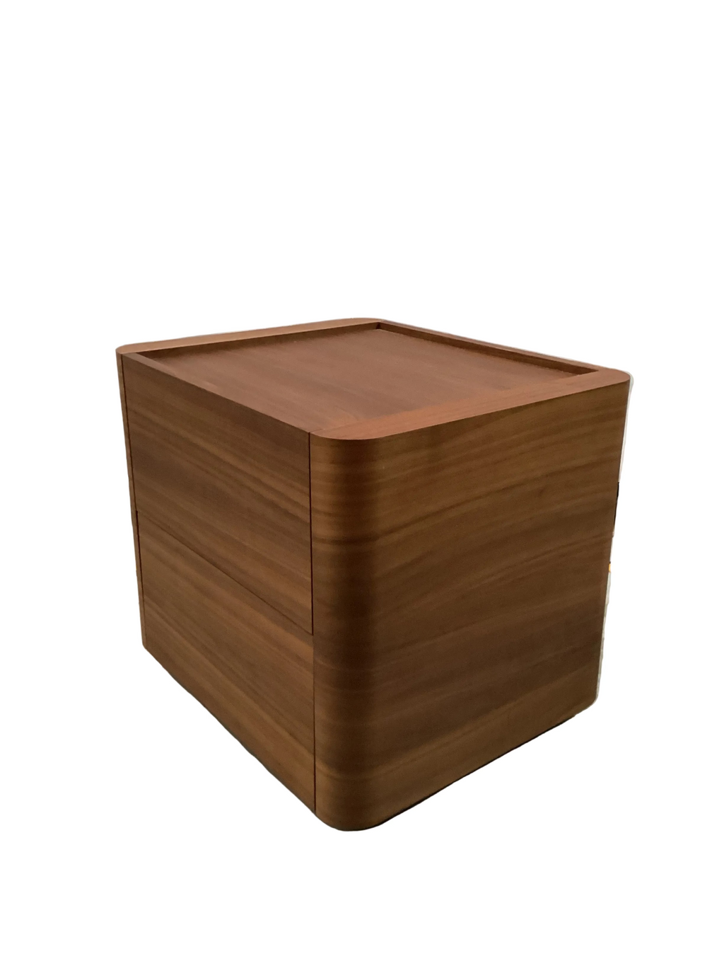 Walnut Veneer Bedside Table