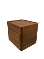 Walnut Veneer Bedside Table
