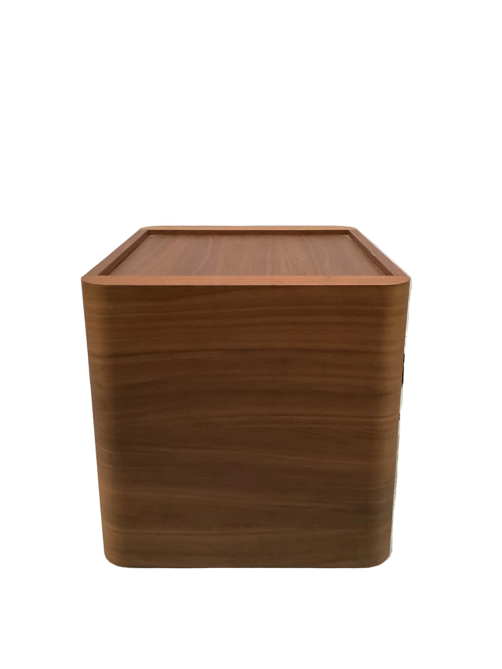 Walnut Veneer Bedside Table