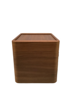 Walnut Veneer Bedside Table