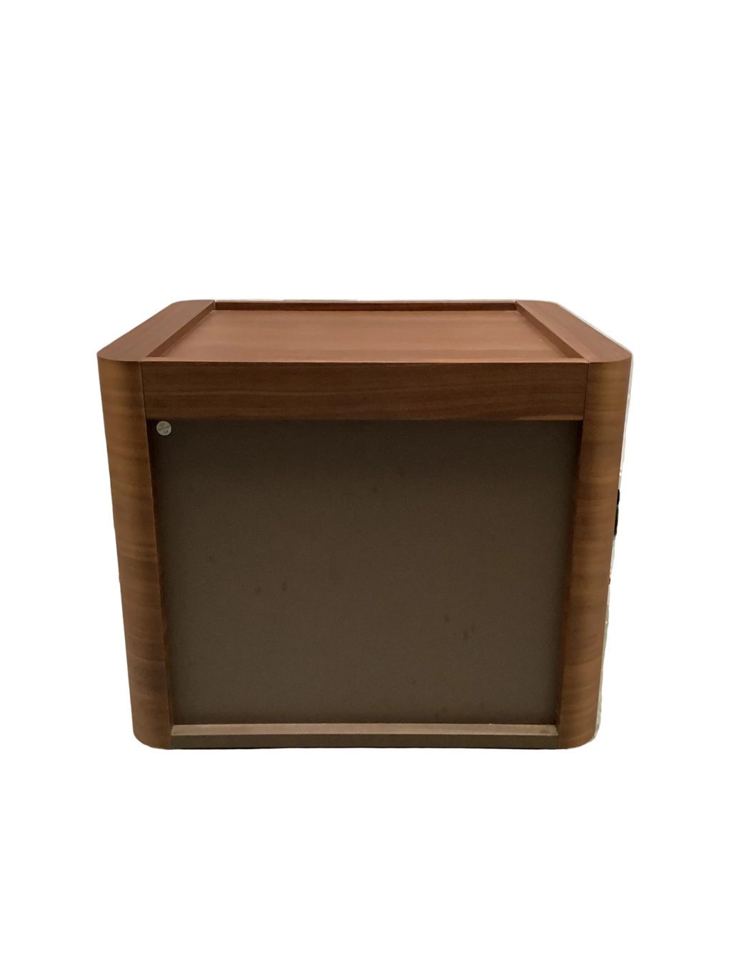 Walnut Veneer Bedside Table
