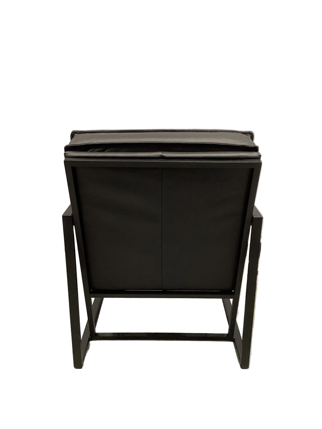 Hugo Black Leather Occasional Armchair
