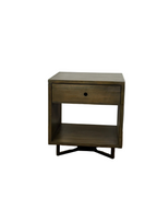 Lima Bedside - Grey Dust Teak