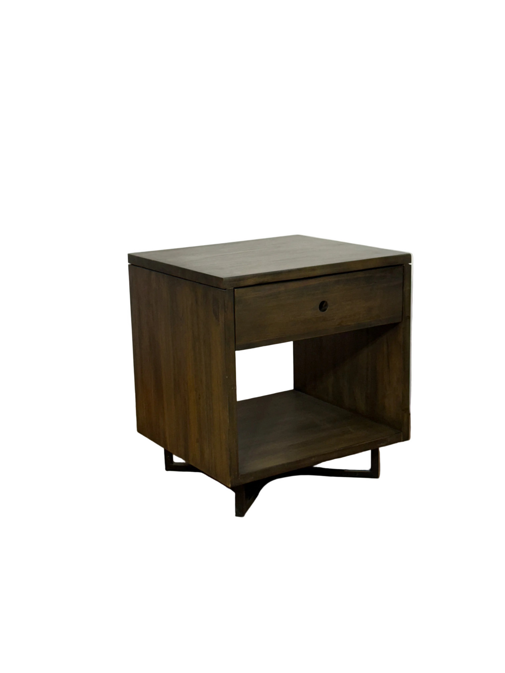Lima Bedside - Grey Dust Teak