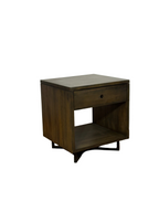 Lima Bedside - Grey Dust Teak