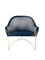 Midj Guapa AP Lounge Armchair C2BC in Ocean Blue