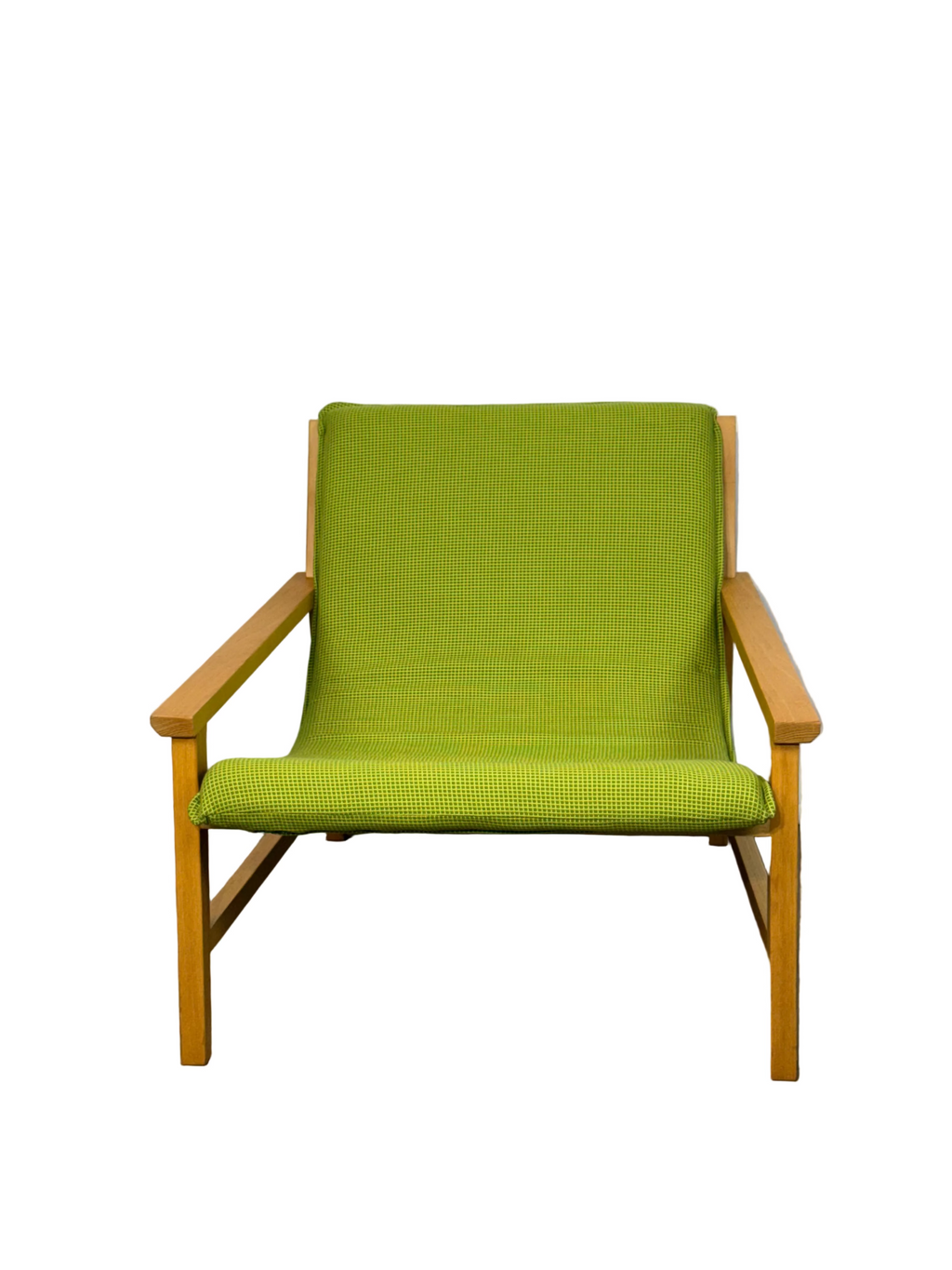 Mid-Century Sling Armchair - Apple Green
