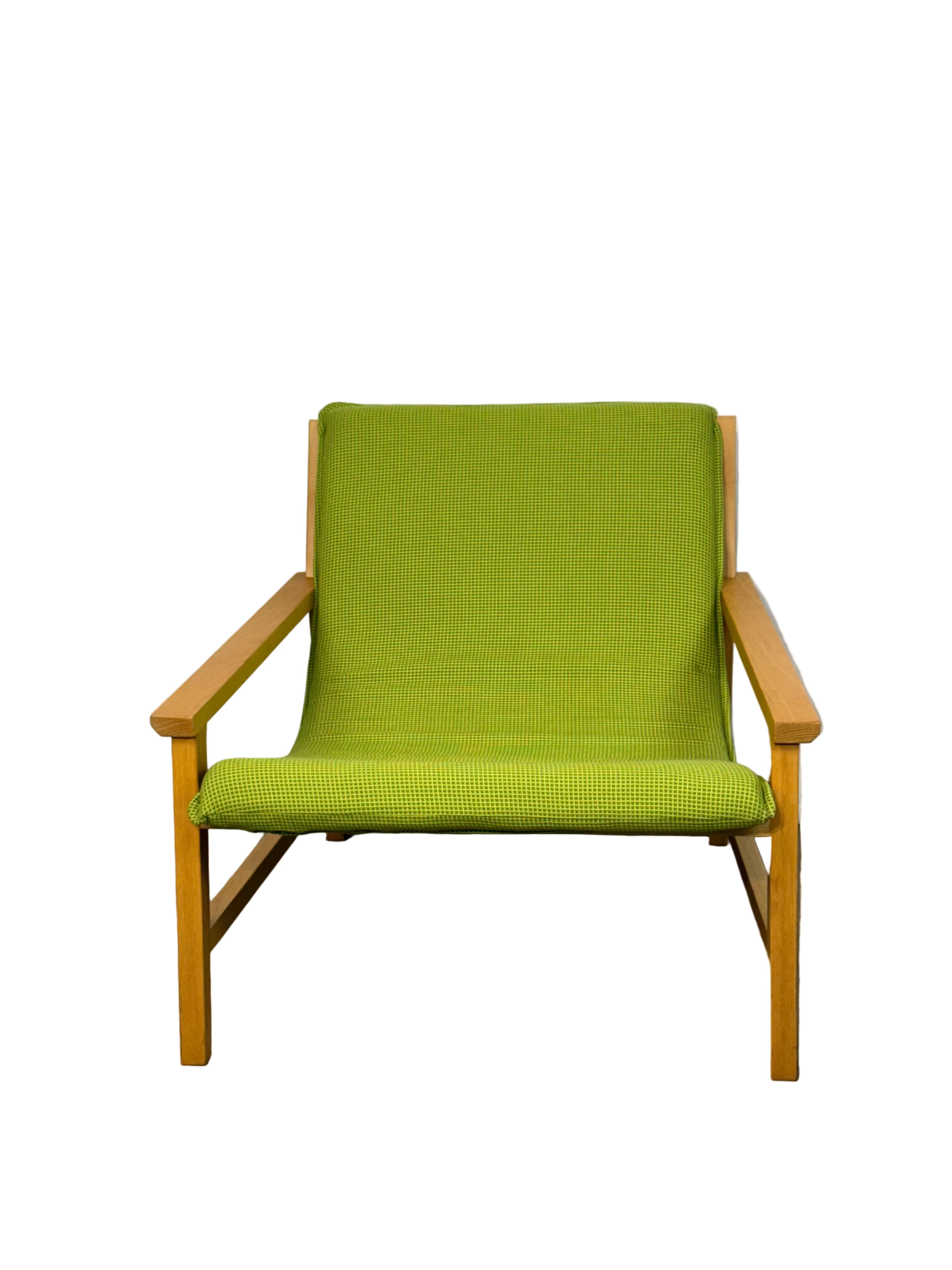 Mid-Century Sling Armchair - Apple Green