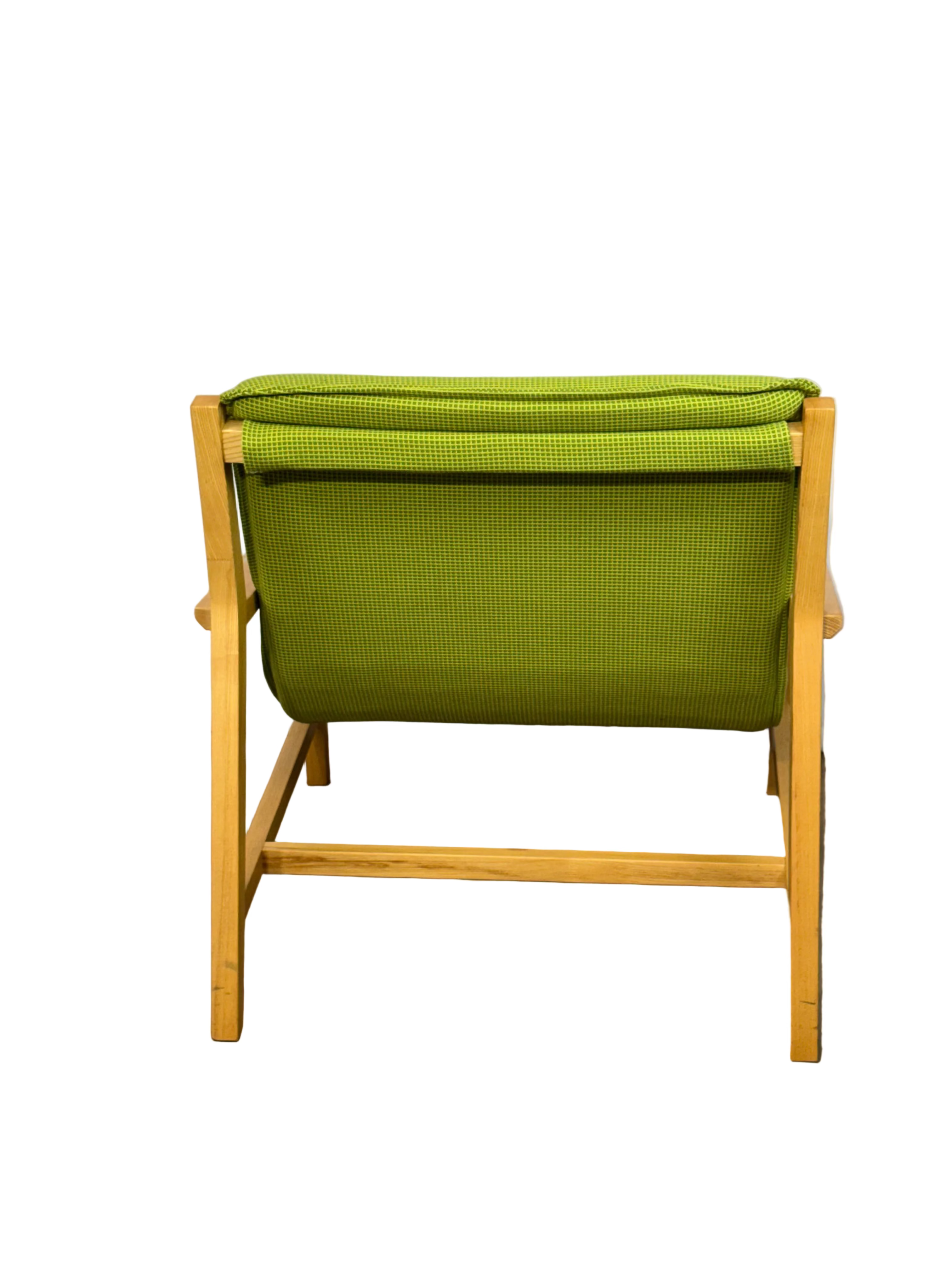 Mid-Century Sling Armchair - Apple Green