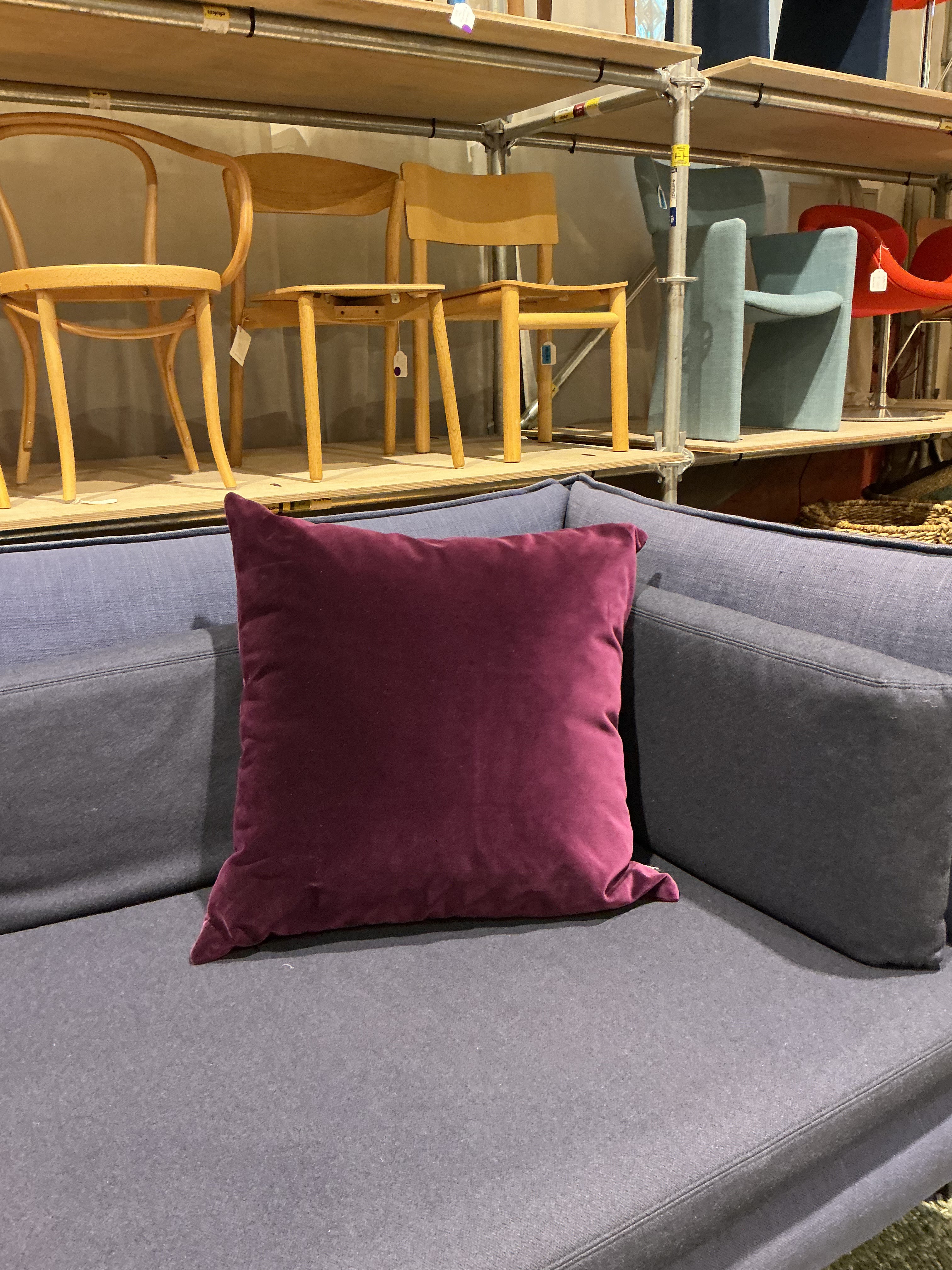 Purple Velvet Cushion