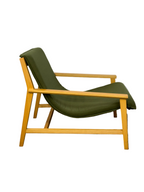 Mid-Century Sling Armchair - Olive Green