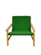 Mid-Century Sling Armchair  - Emerald Green