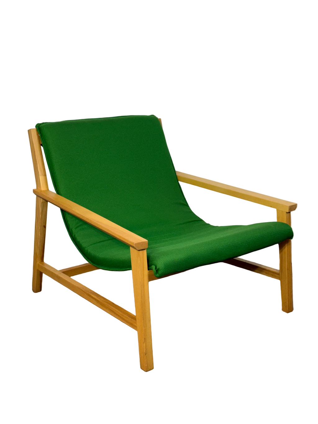 Mid-Century Sling Armchair  - Emerald Green