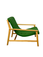 Mid-Century Sling Armchair  - Emerald Green
