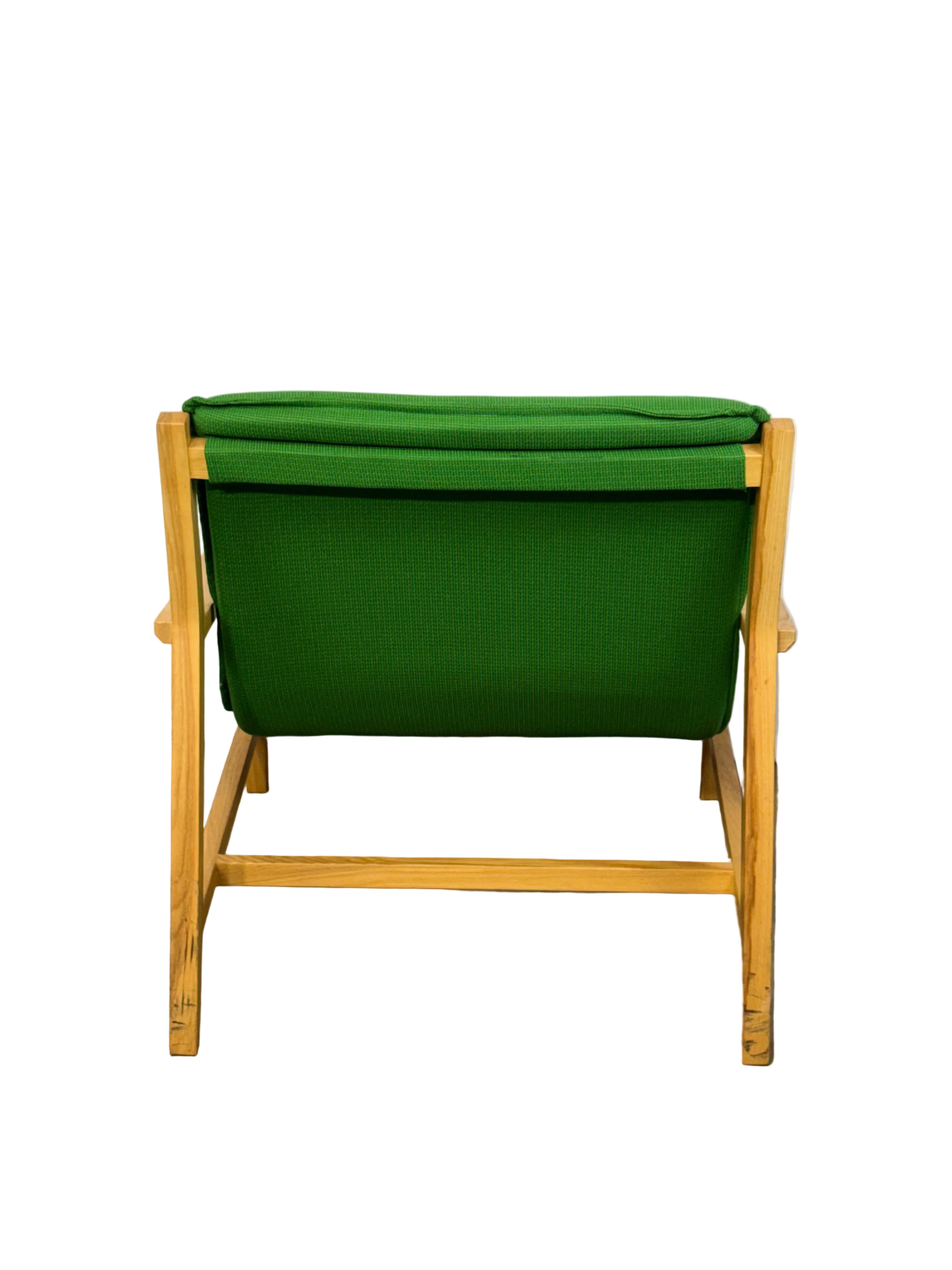 Mid-Century Sling Armchair  - Emerald Green