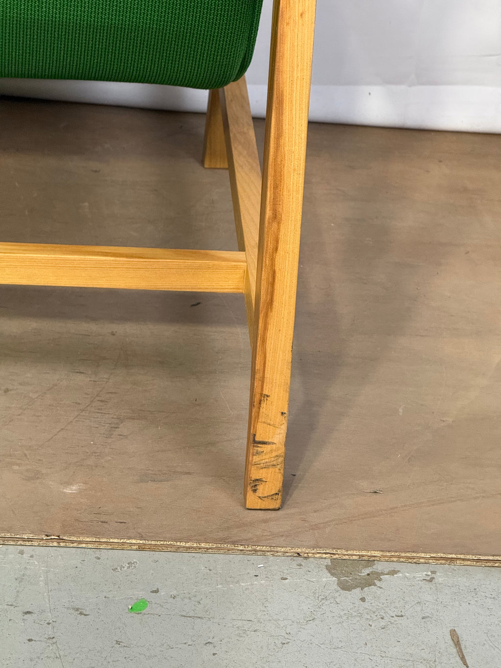 Mid-Century Sling Armchair  - Emerald Green