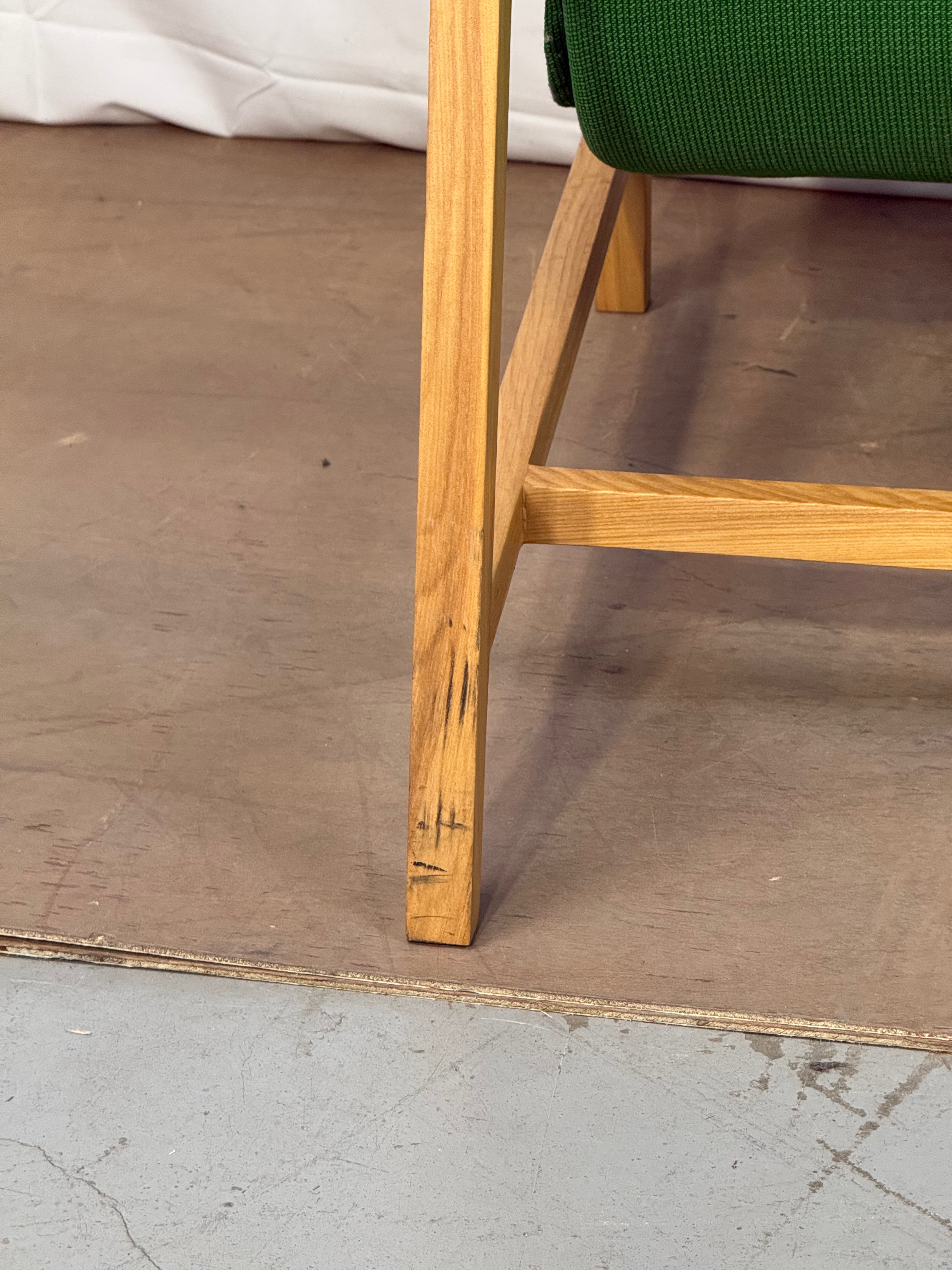 Mid-Century Sling Armchair  - Emerald Green