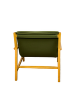 Mid-Century Sling Armchair - Olive Green