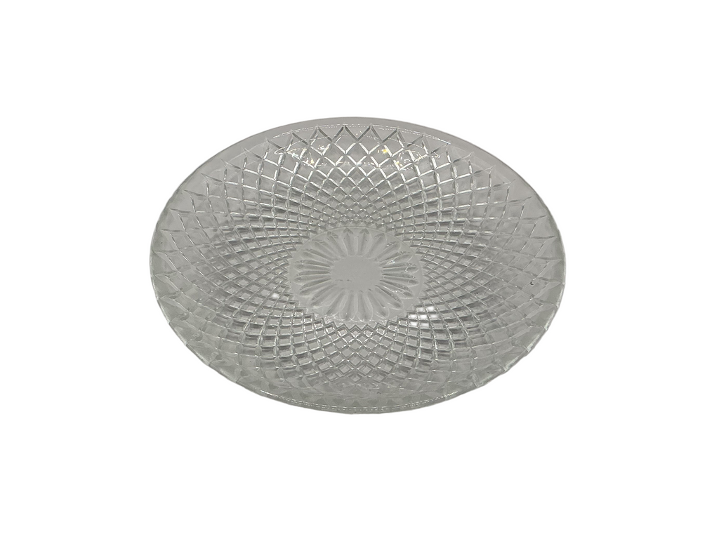 Clear Glass Plate Set of 4