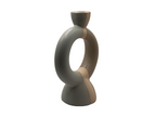 Sculptural Round Ceramic Candle Holder