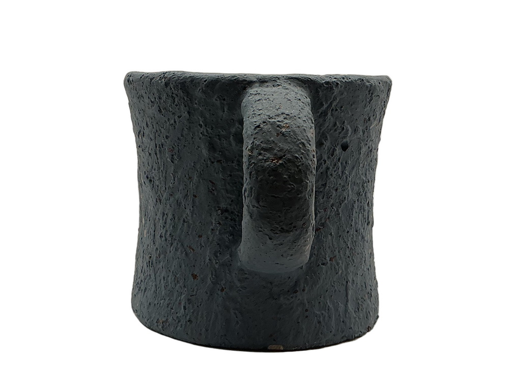 Rustic Dark Blue Plant Pot