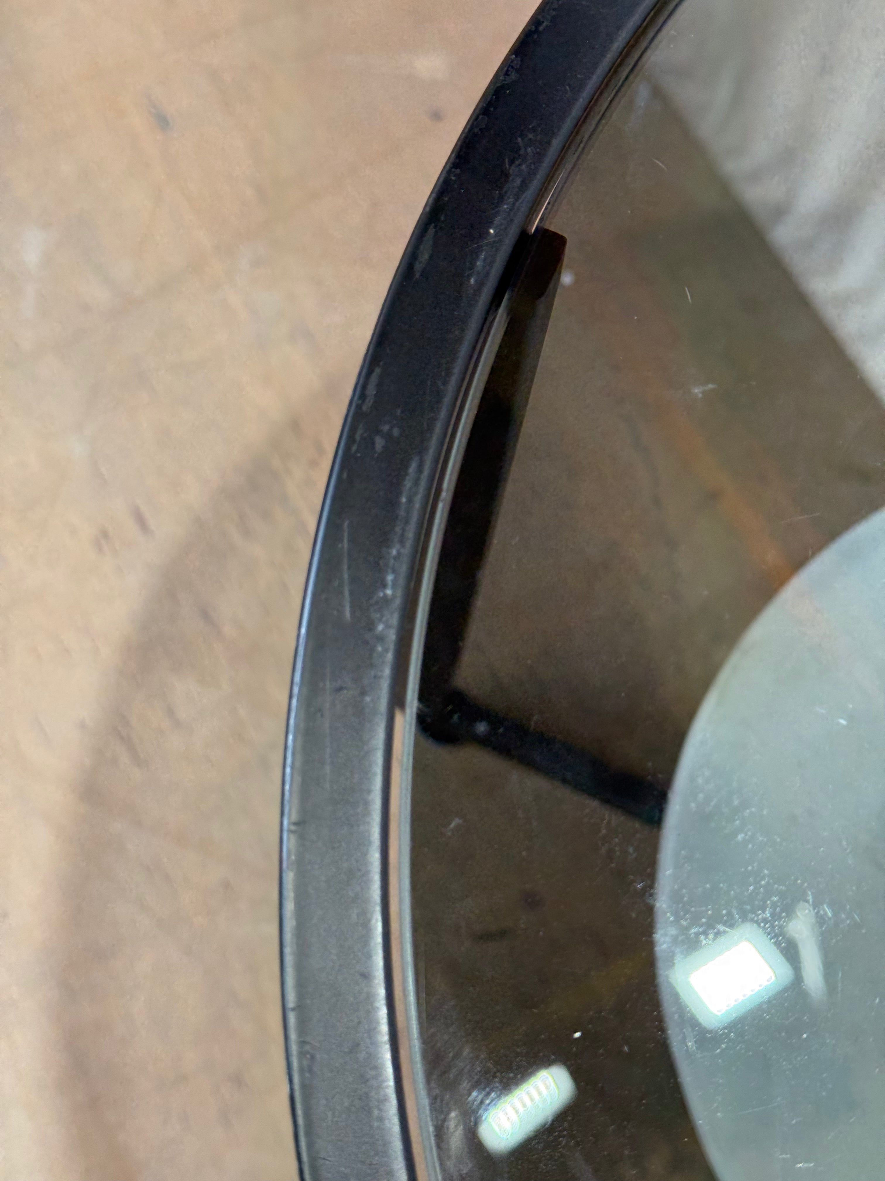 Architectural Marble, Chrome & Glass Side Table