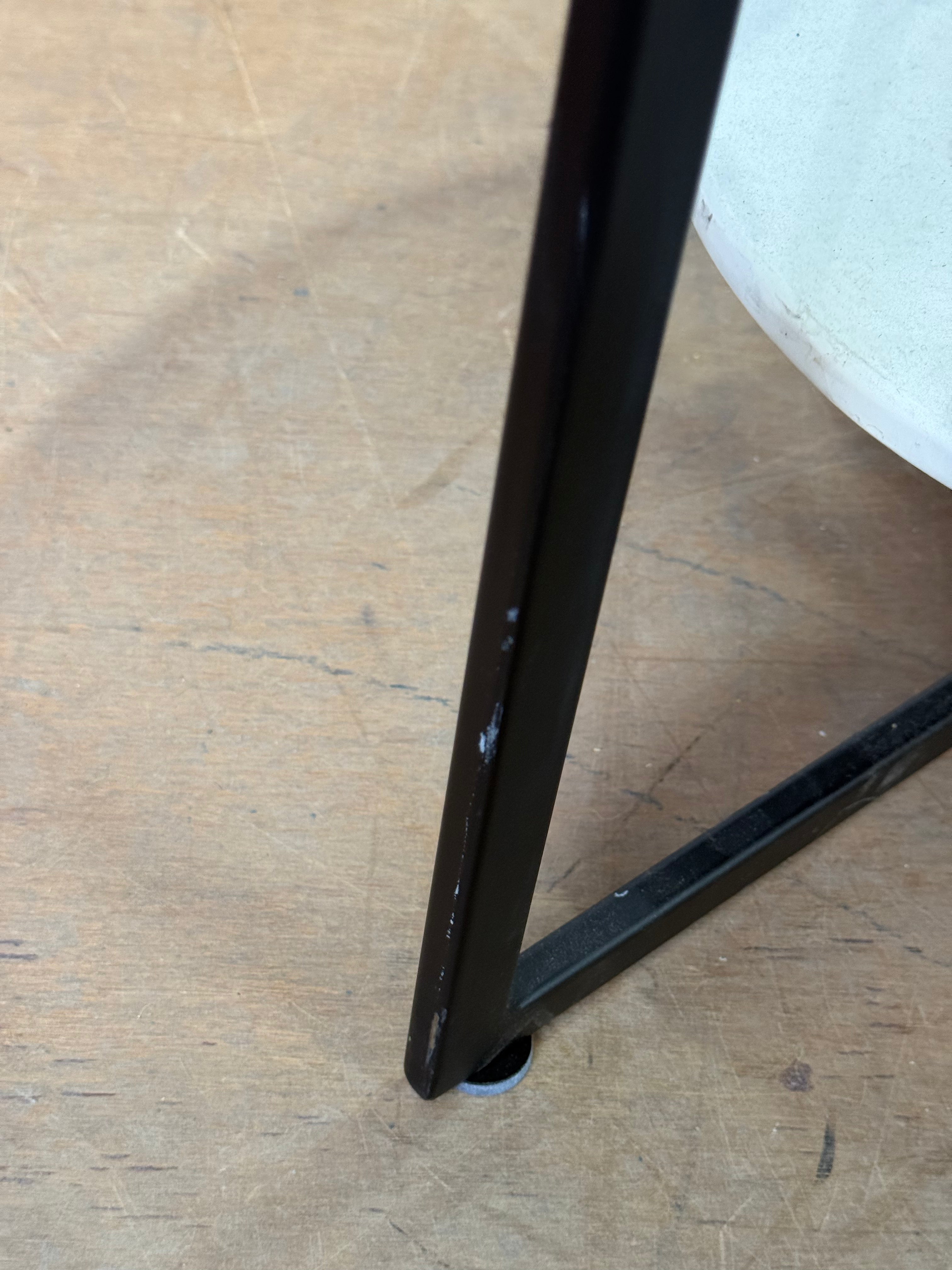 Architectural Marble, Chrome & Glass Side Table