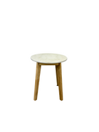 Coastal Marble Top Side Table