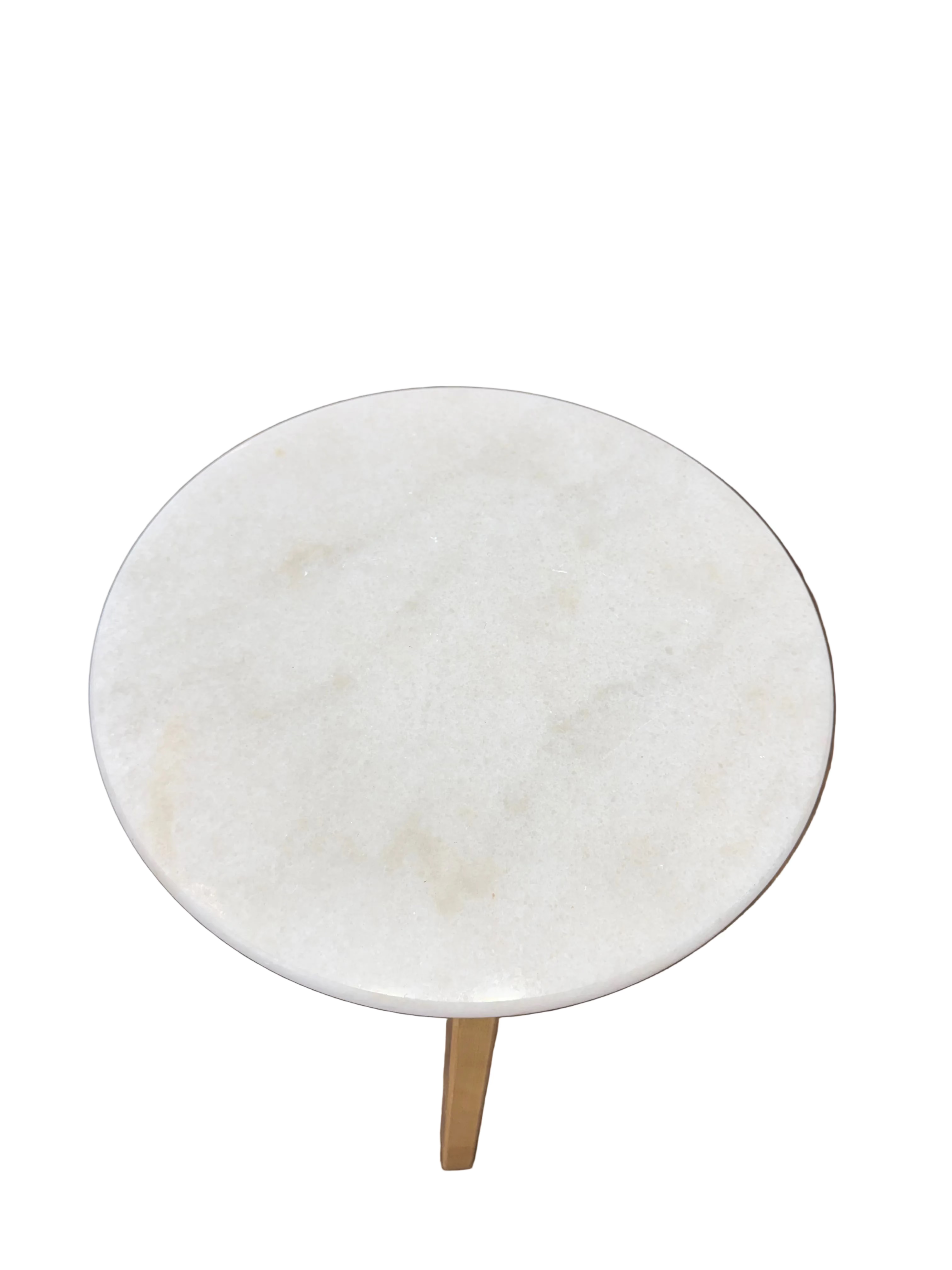 Coastal Marble Top Side Table