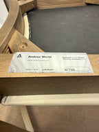 Smile Chair by Andreu World Walnut and Cream