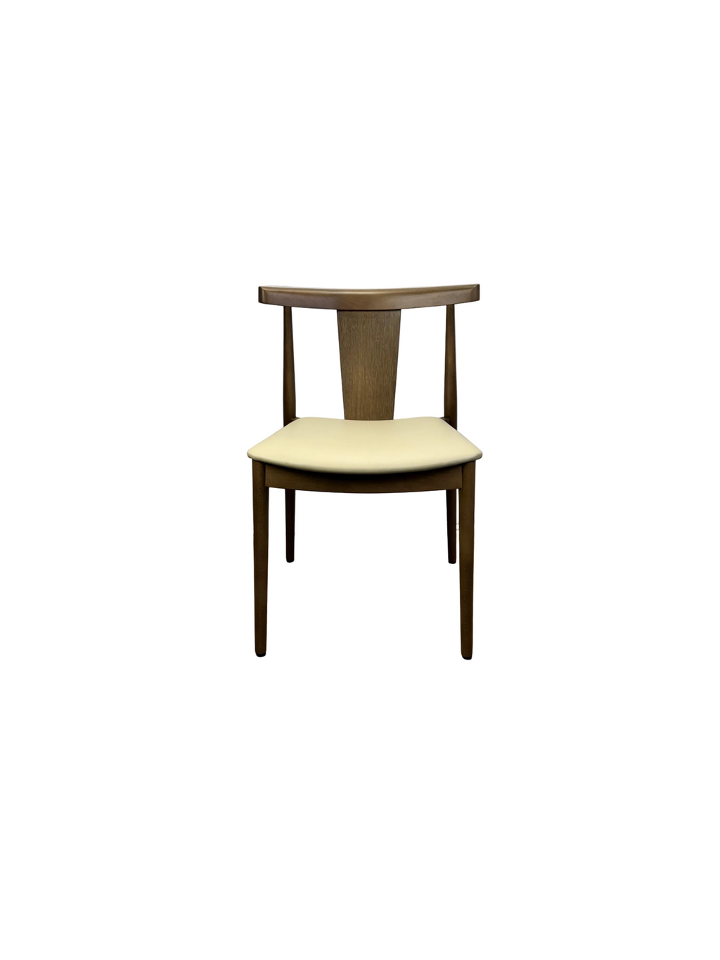 Smile Chair by Andreu World Walnut and Cream