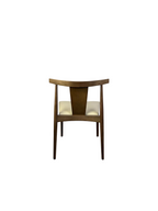 Smile Chair by Andreu World Walnut and Cream