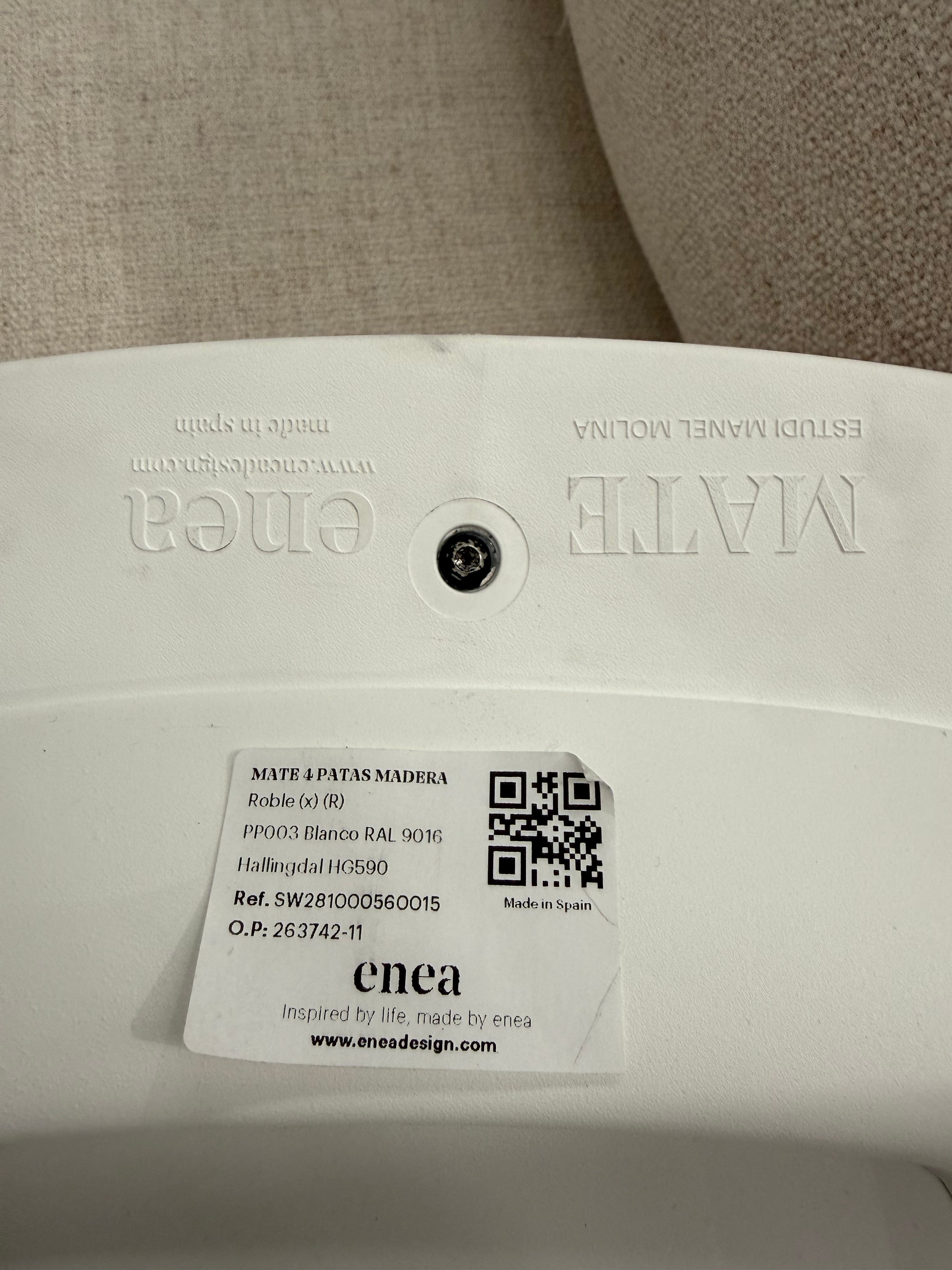 Estudi Manel Molina, Enea Mate Dining Chair by KE-ZU